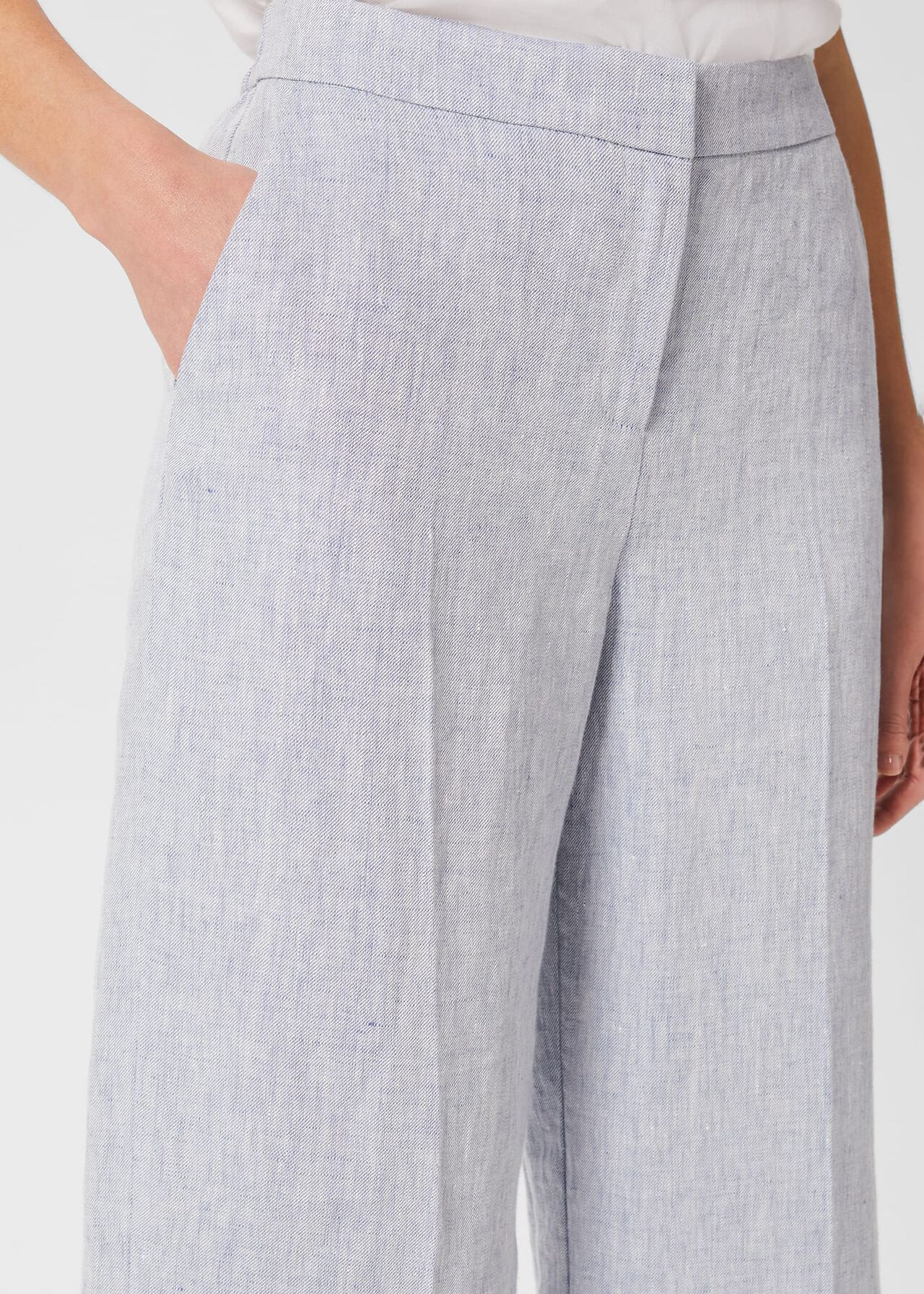 Maeve Linen Pants, Pale Blue, hi-res