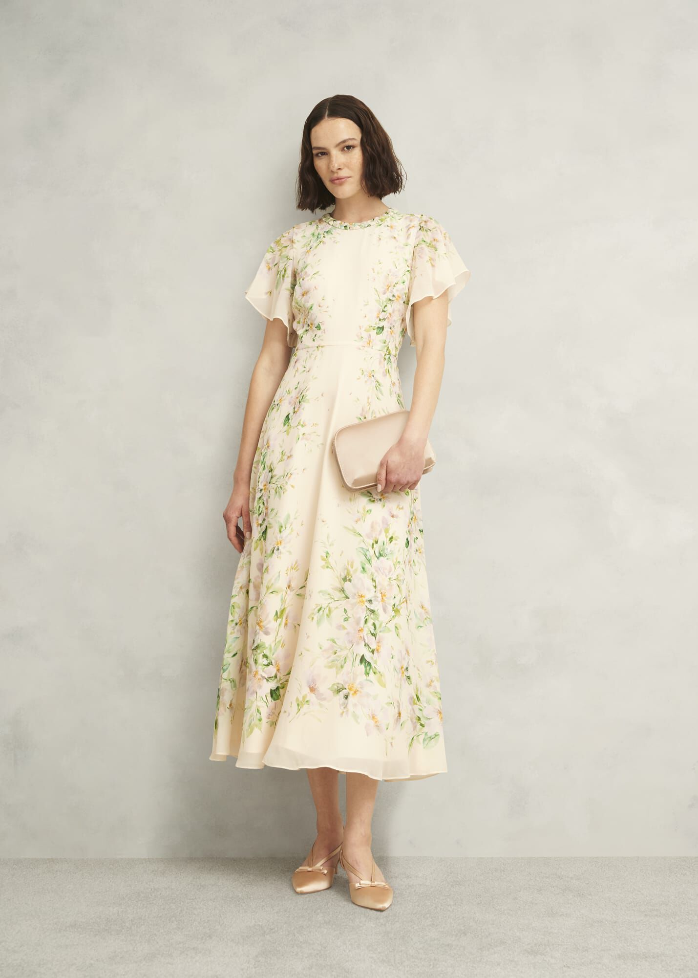 Milan Satin Clutch Bag | Hobbs US |