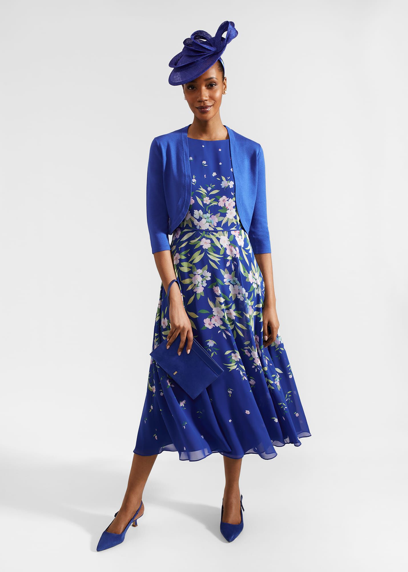 Carly Floral Midi Dress | Hobbs US |