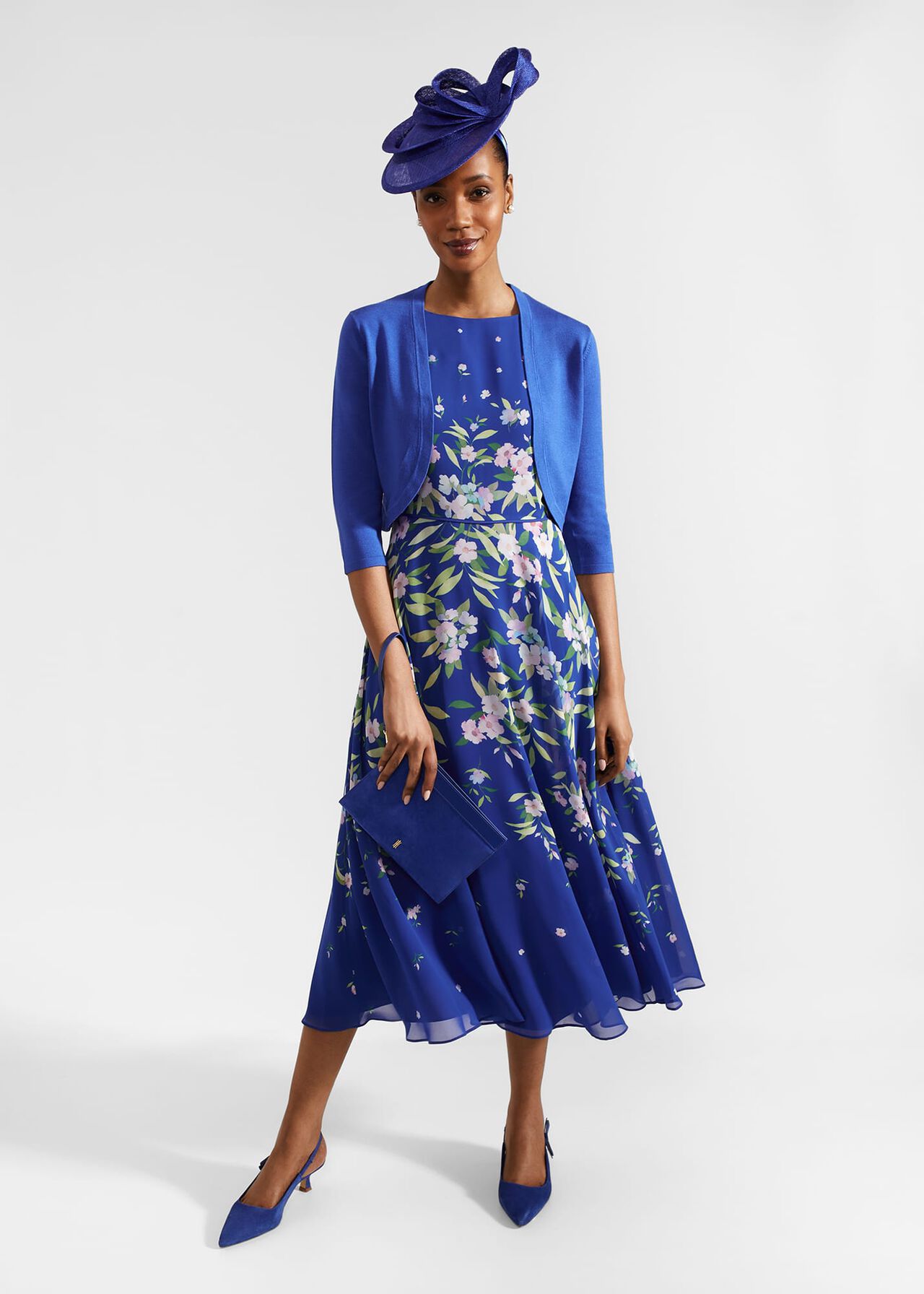 Hobbs Carly Dress Blue