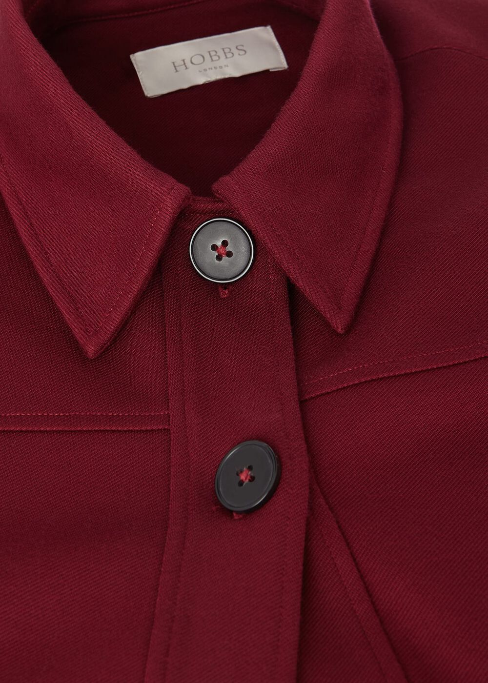 Zadie Jersey Jacket, Burgundy, hi-res