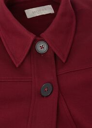 Zadie Jersey Jacket, Burgundy, hi-res