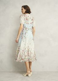 Belmond Silk Floral Ombre Dress, Cream Multi, hi-res