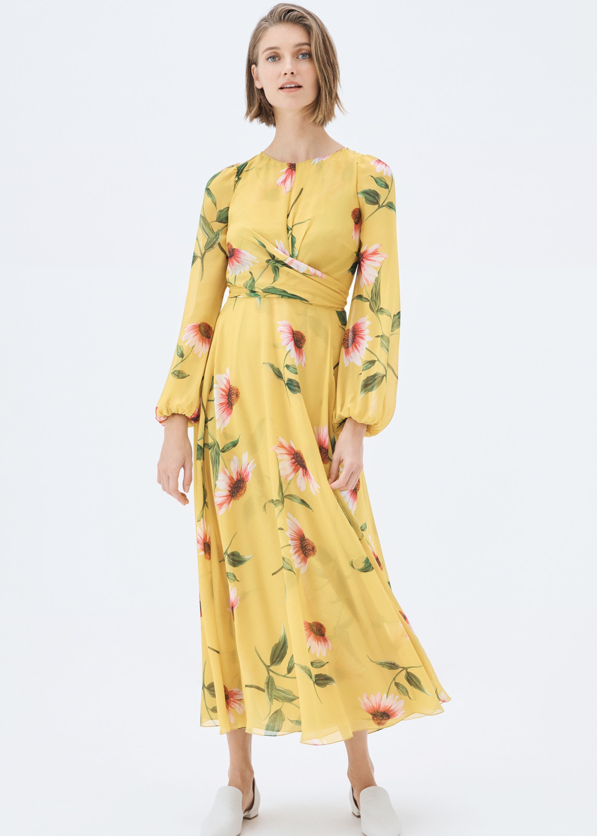 ted baker rastrel bell sleeve dress