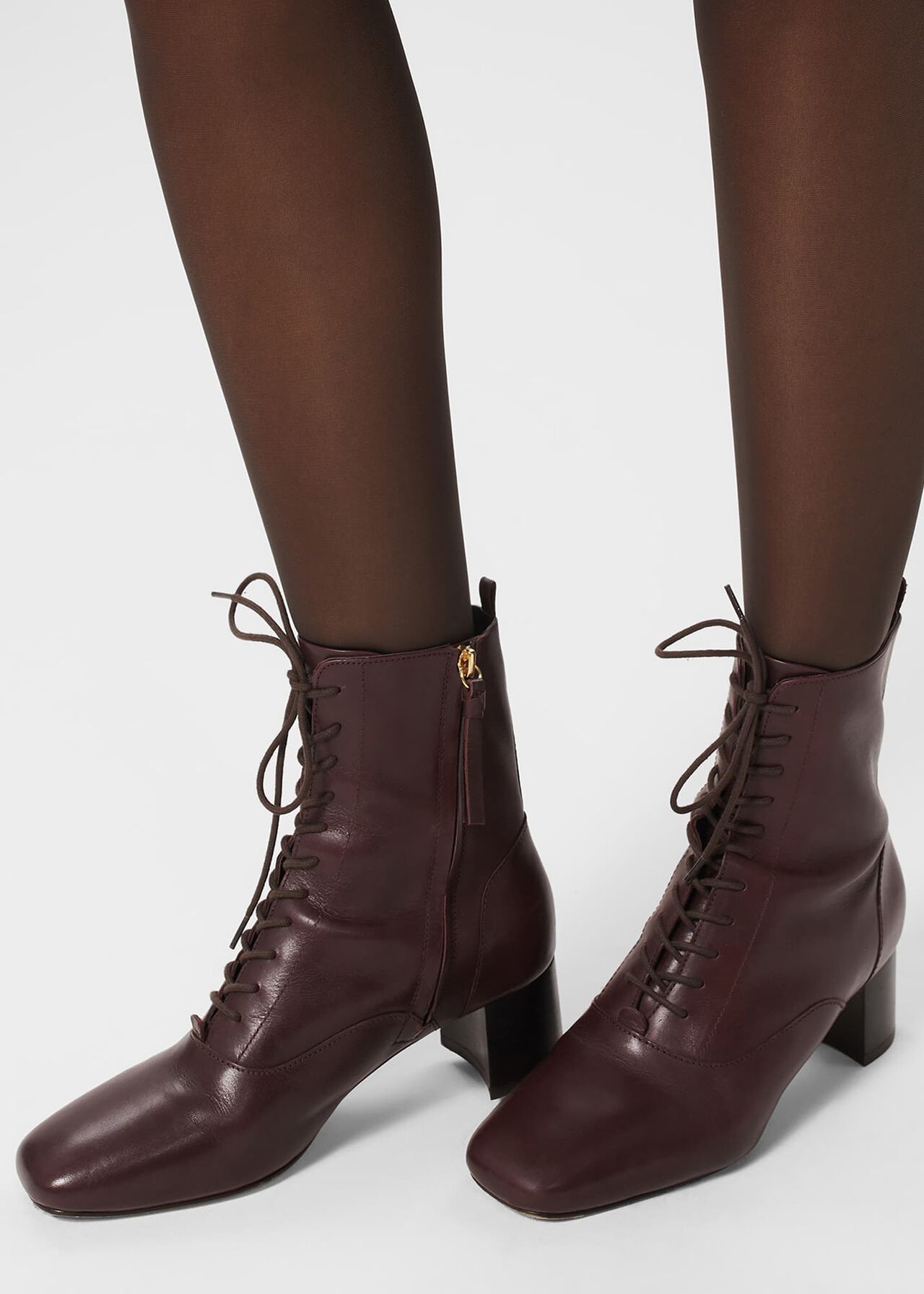 Issy Lace Up Boot, Dark Plum, hi-res