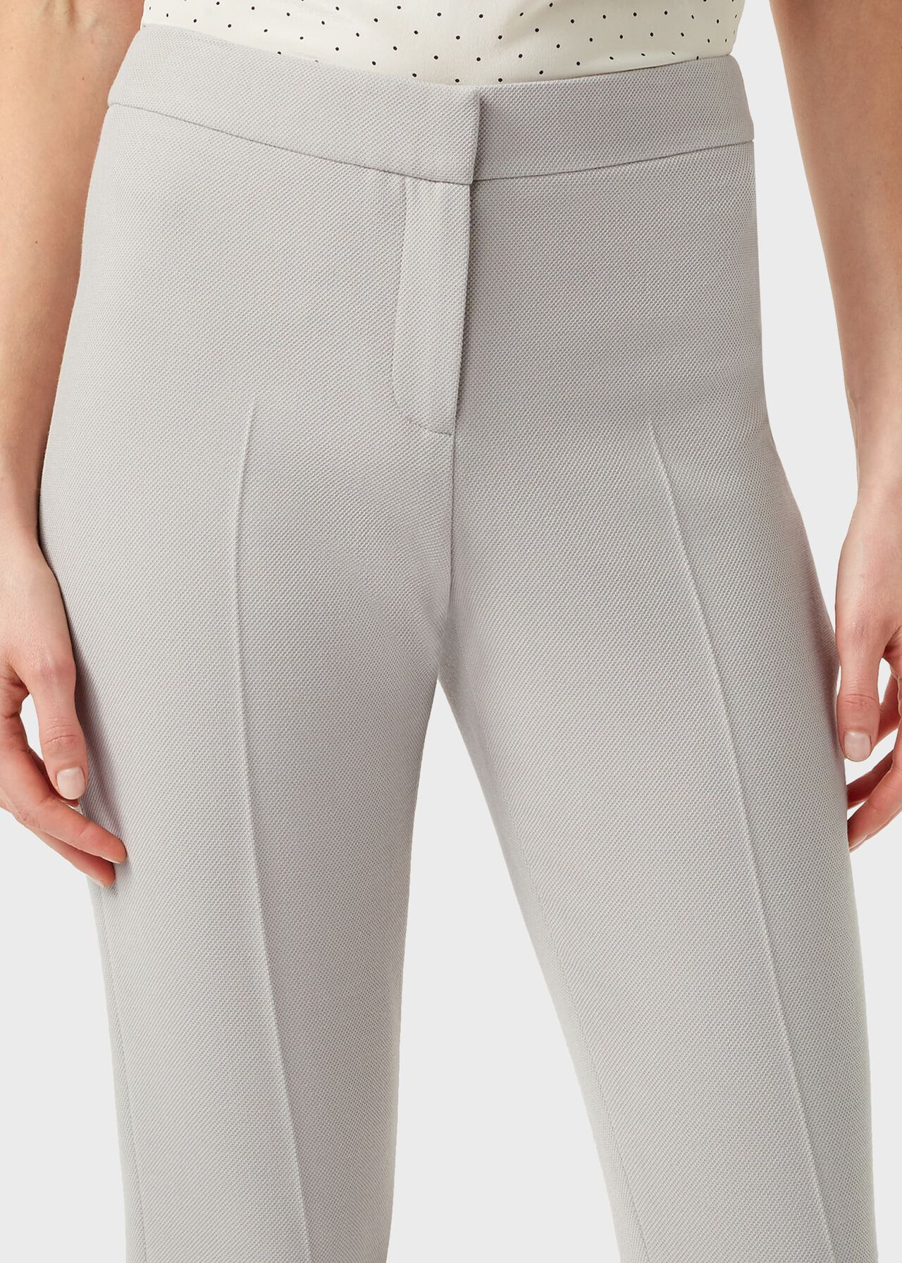 Alexia Tapered Pants With Stretch, Neutral, hi-res