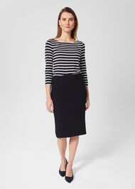 Petite Mia Skirt, Navy, hi-res