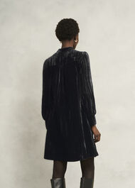 Sienna Velvet Dress, Black, hi-res