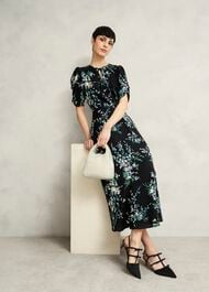 Blenheim Tea Dress, Black Multi, hi-res