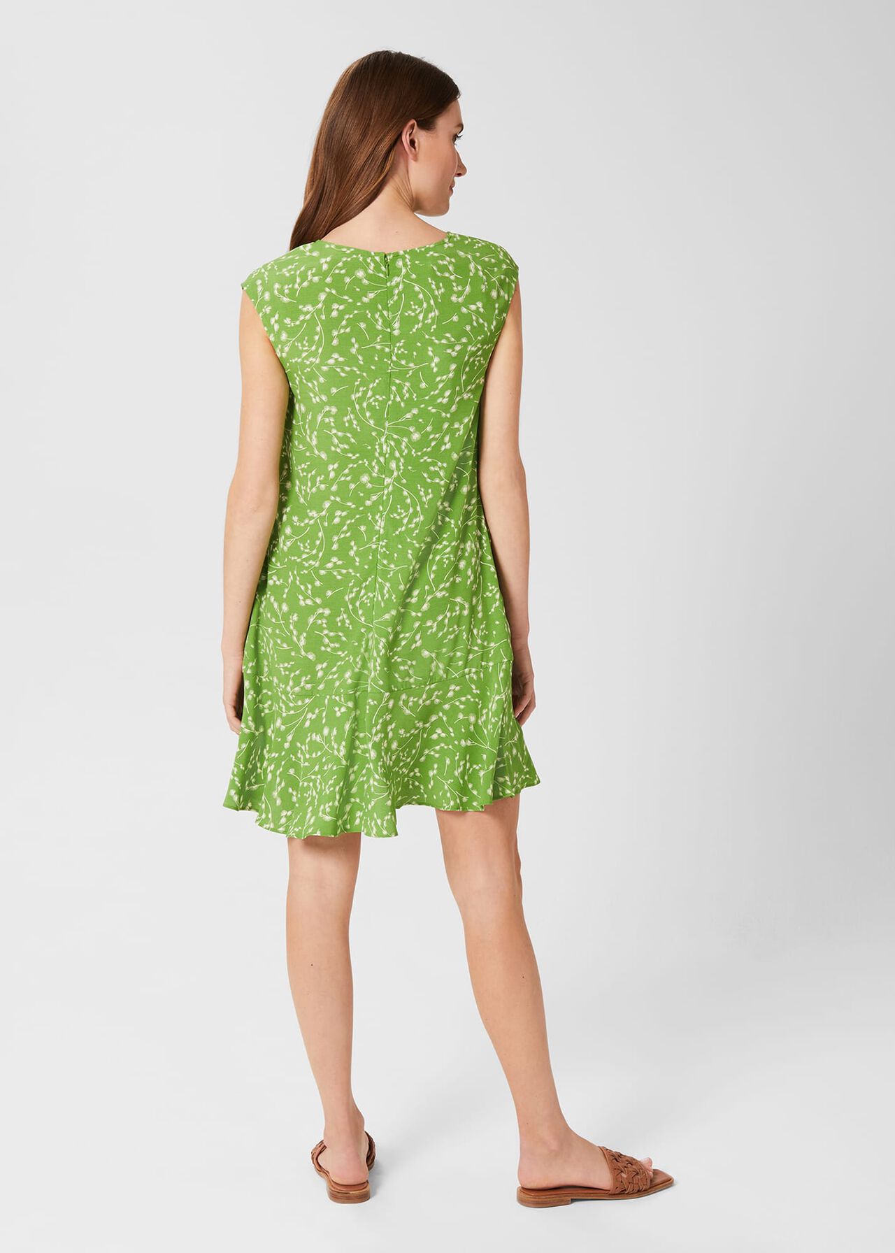 Catalina A Line Dress, Lime Green Ivry, hi-res