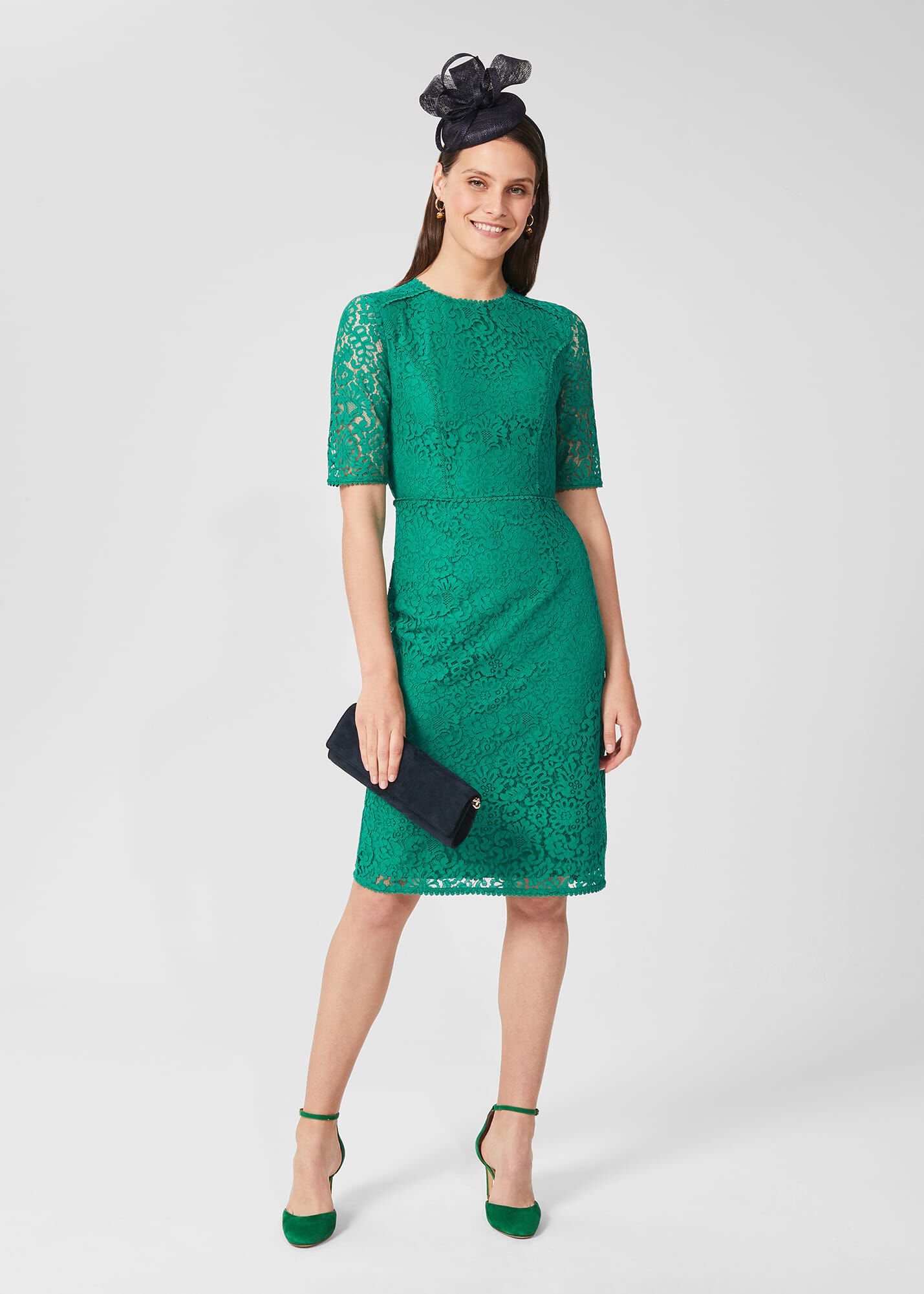 hobbs penny floral lace dress