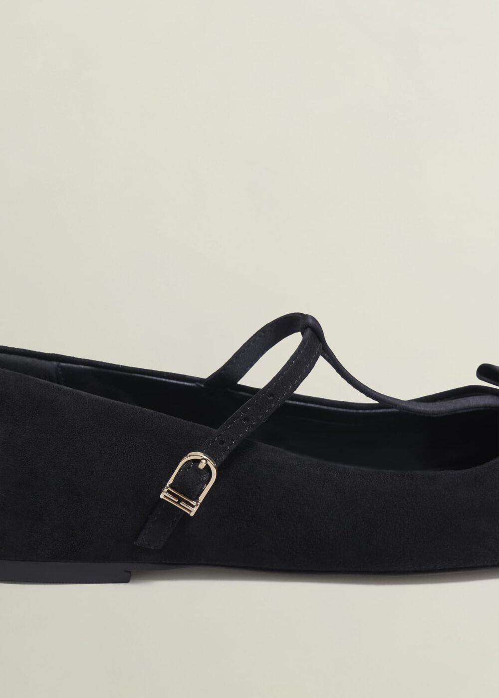 Ottilie T-Bar Flat, Black, hi-res