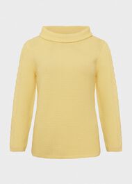 Camilla Cotton Jumper, Lemon Zest, hi-res