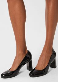 Sonia Court Shoes, Black, hi-res