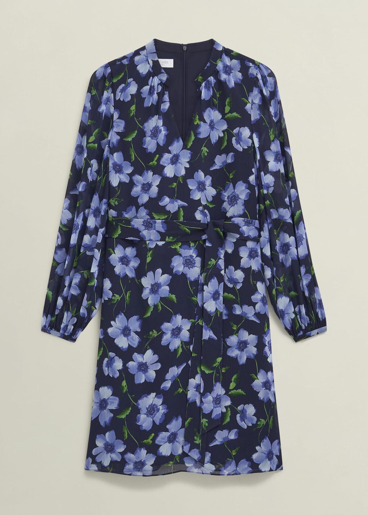Gracie Tie Waist Dress, Midnight Multi, hi-res