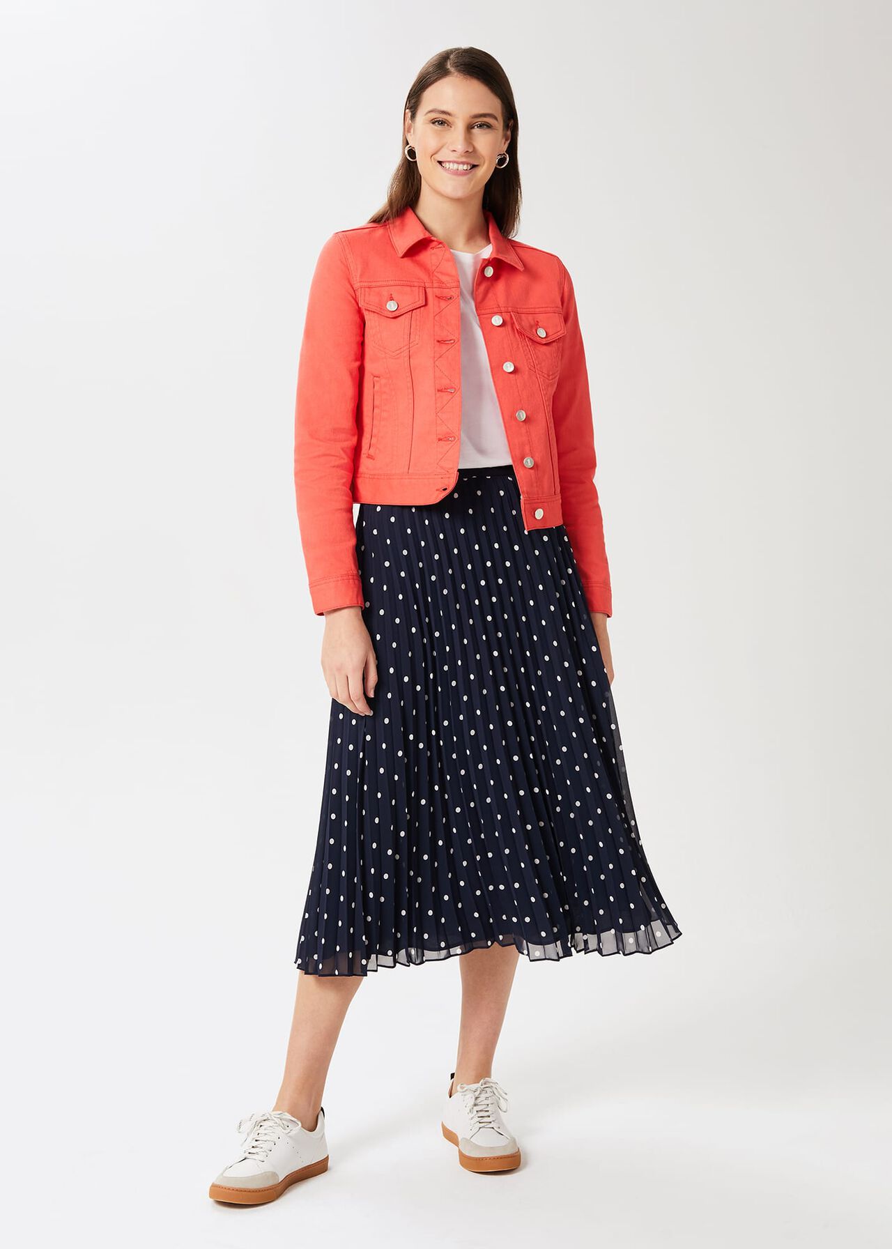 Mariam Jacket, Coral, hi-res