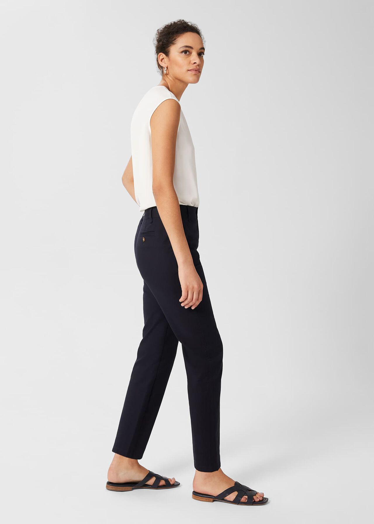 Cynthia Trousers, Navy, hi-res