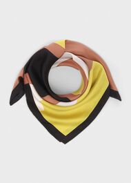 Demi Silk Scarf, Yellow Camel, hi-res