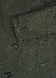 Hallie Shower Resistant Trench Coat, Woodland Green, hi-res