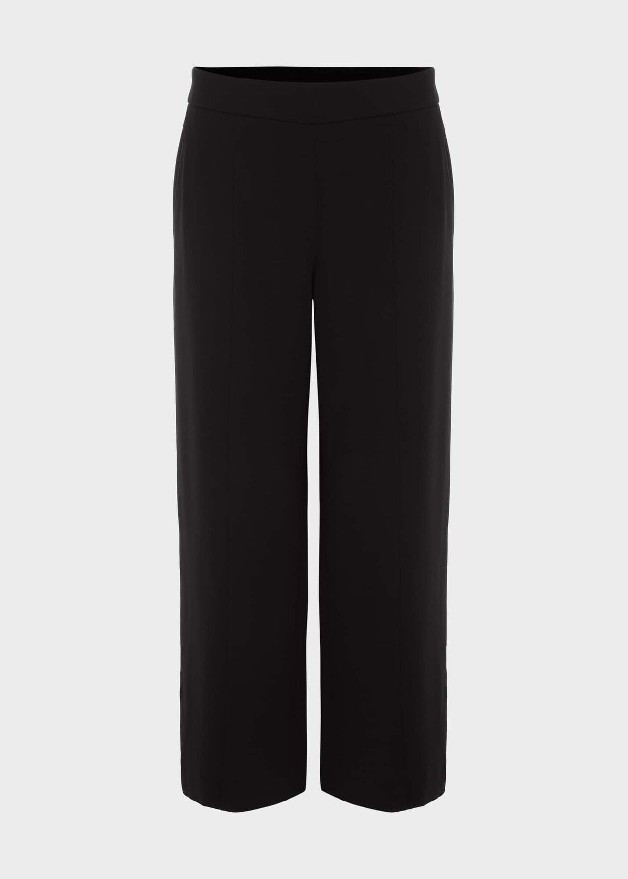 Lula Cropped Trousers With Stretch, Black, hi-res
