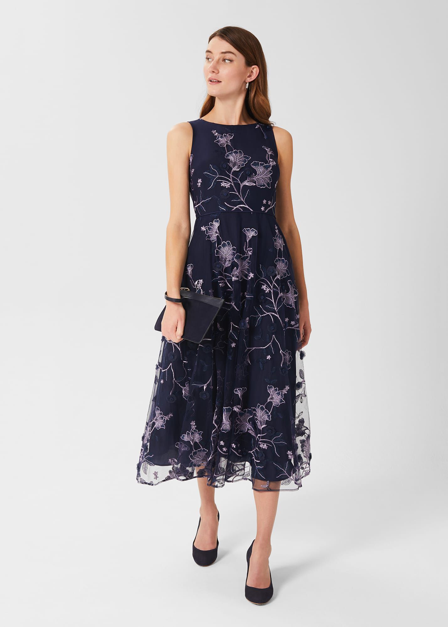 Hobbs navy deals floral dress