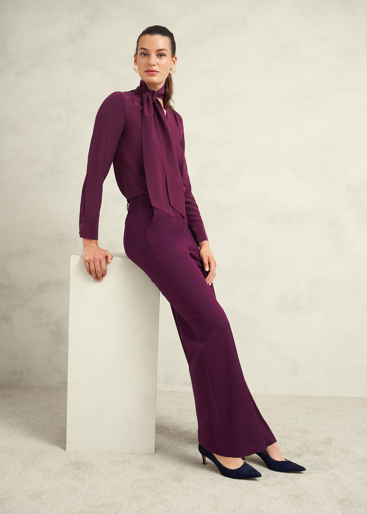Sami Wide Pants, Warm Plum, hi-res