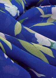 Carly Floral Midi Dress, Blue Multi, hi-res