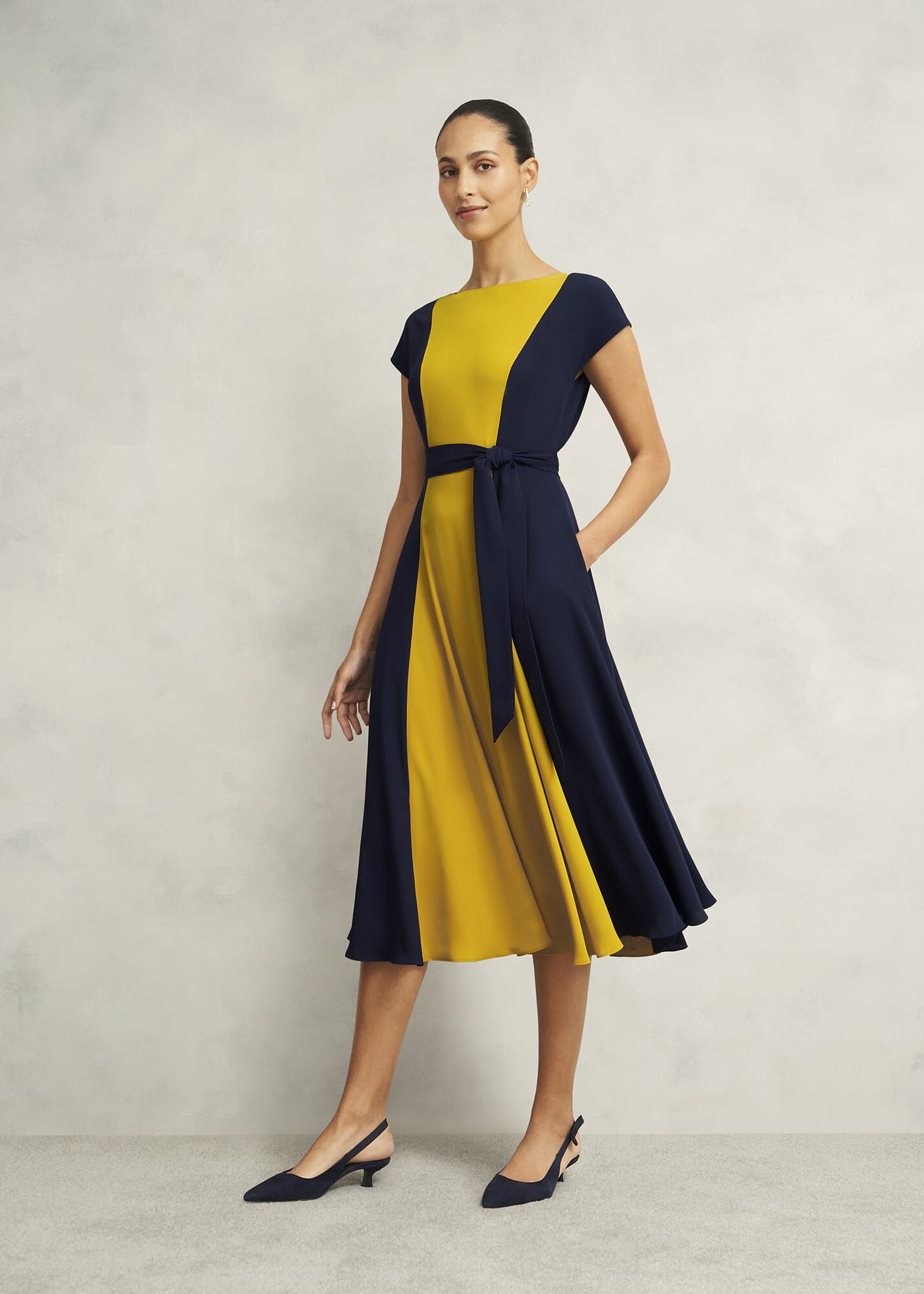 Emery Tie Belted Dress | Hobbs US |