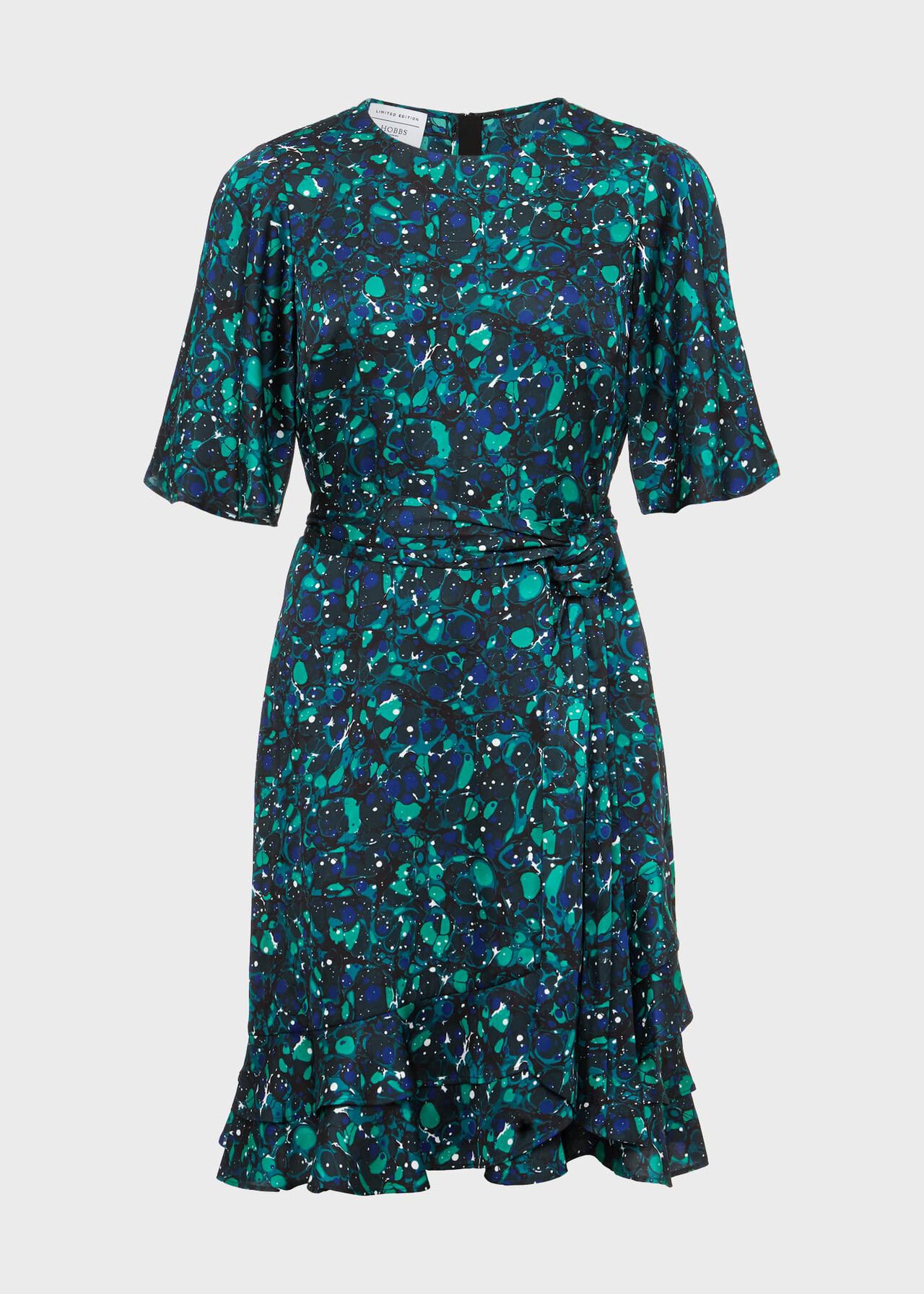 Adley Printed A Line Dress, Navy Multi, hi-res