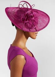 Harriet Fascinator, Magenta Purple, hi-res