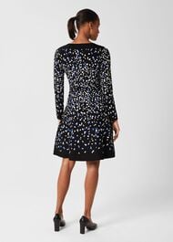Jodie Knitted Dress, Black Multi, hi-res