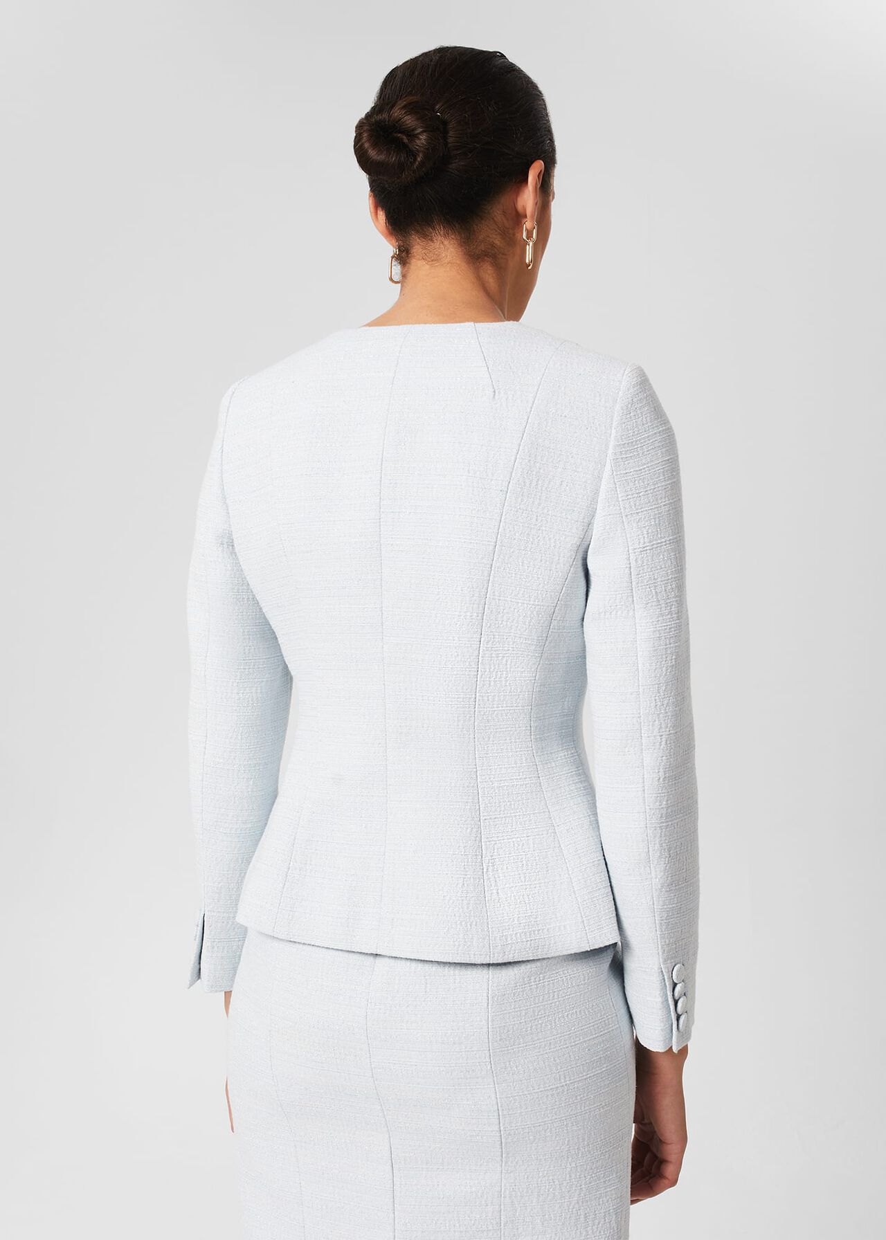 Petite Layla Sculpting Jacket, Pale Blue, hi-res