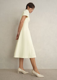 Eliana Seam Detail Dress, Pale Yellow, hi-res