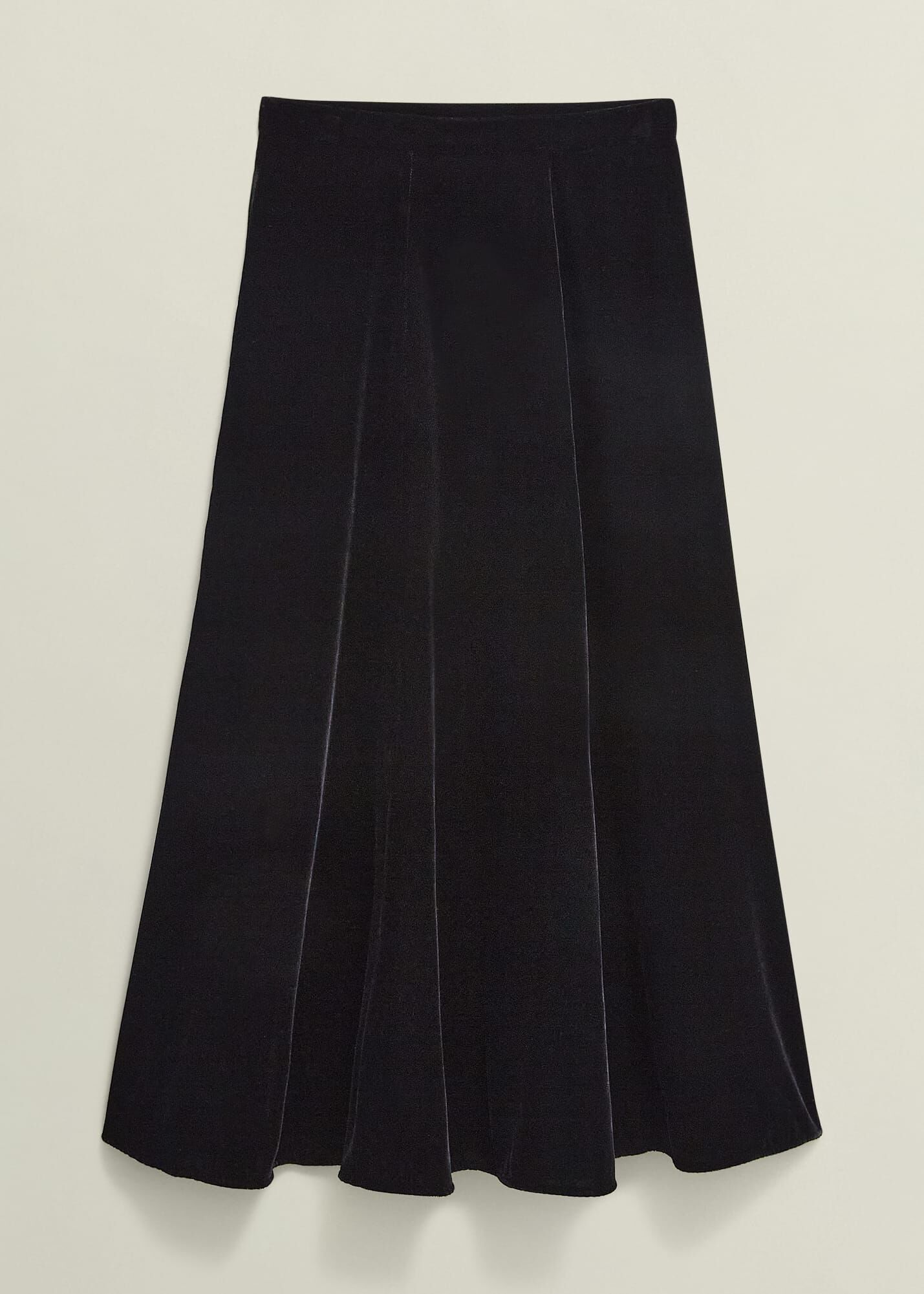 Eileen fisher black velvet skirt outlet