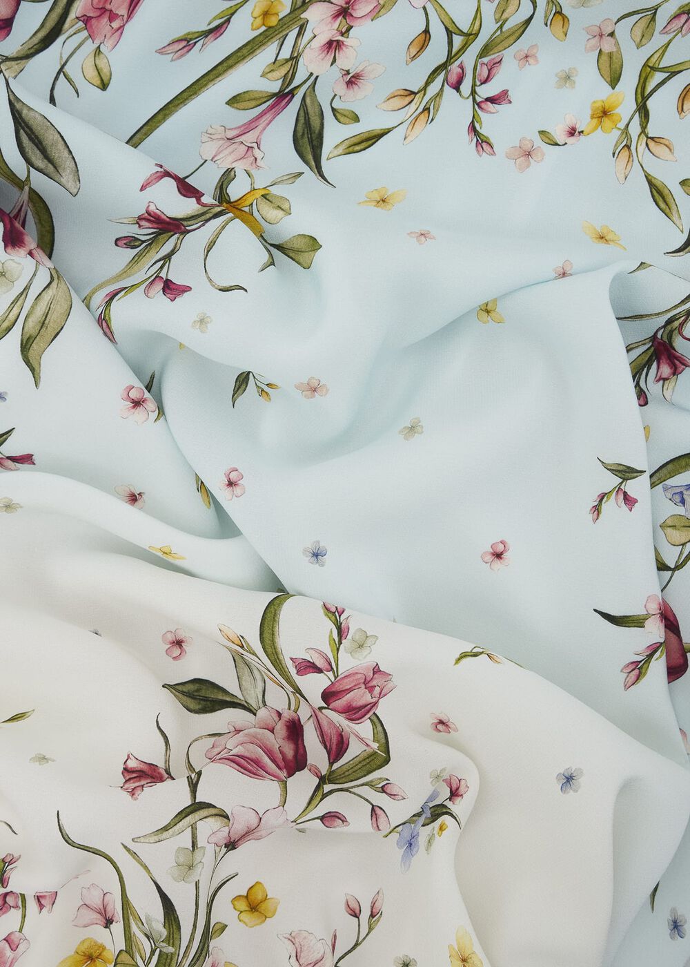 Belmond Silk Floral Ombre Dress, Cream Multi, hi-res
