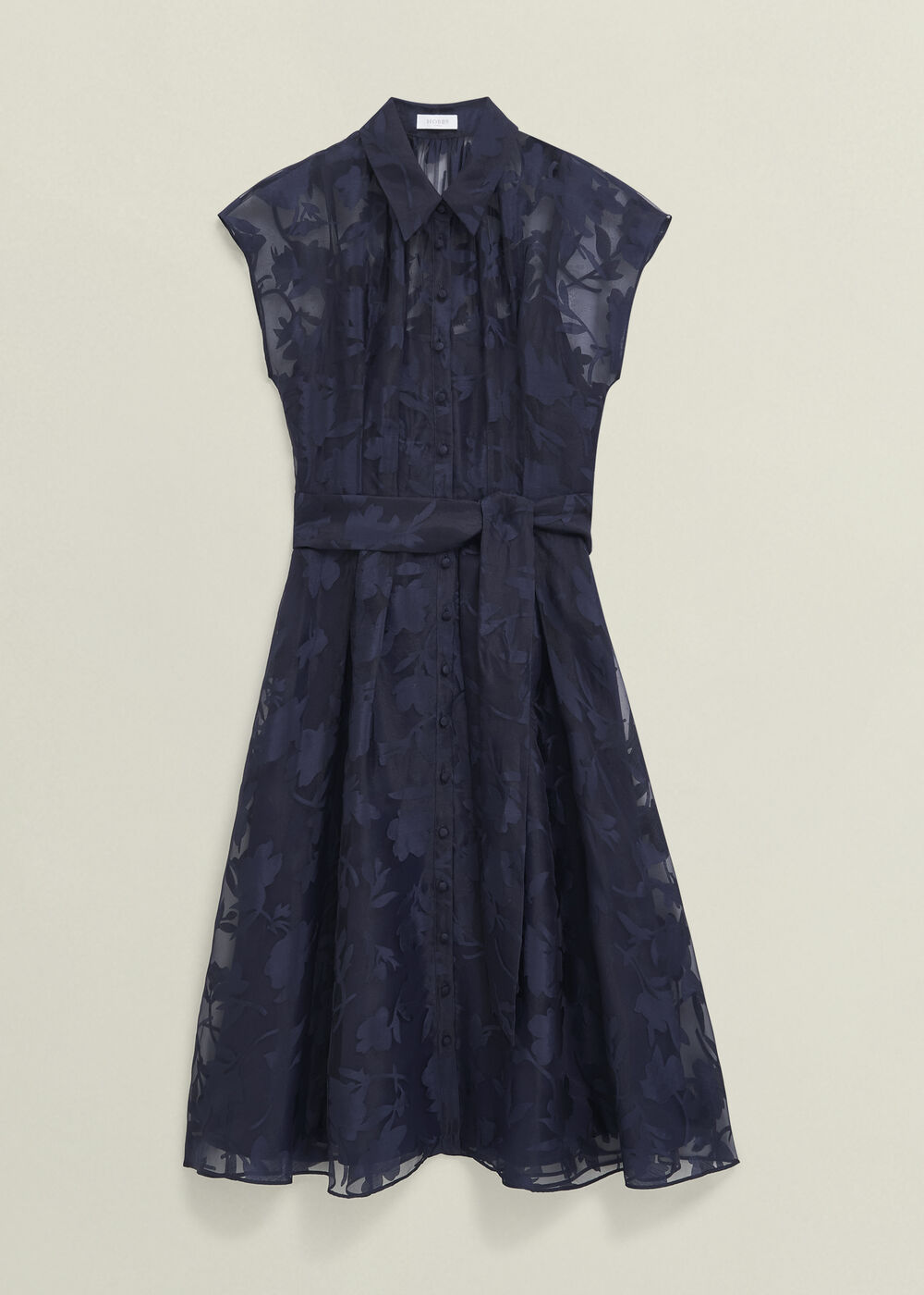 Petite Tess Shirt Dress, Midnight Navy, hi-res