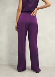 Judith Satin Trousers, Vibrant Purple, hi-res