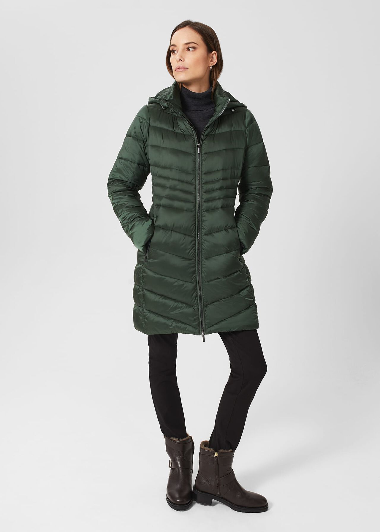 Petite Nessie Puffer, Rich Sage Green, hi-res