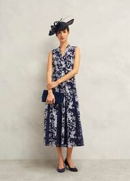Quin Embroidered Dress, Midnight Ivory, hi-res