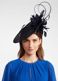 Josephine Fascinator, Midnight, hi-res