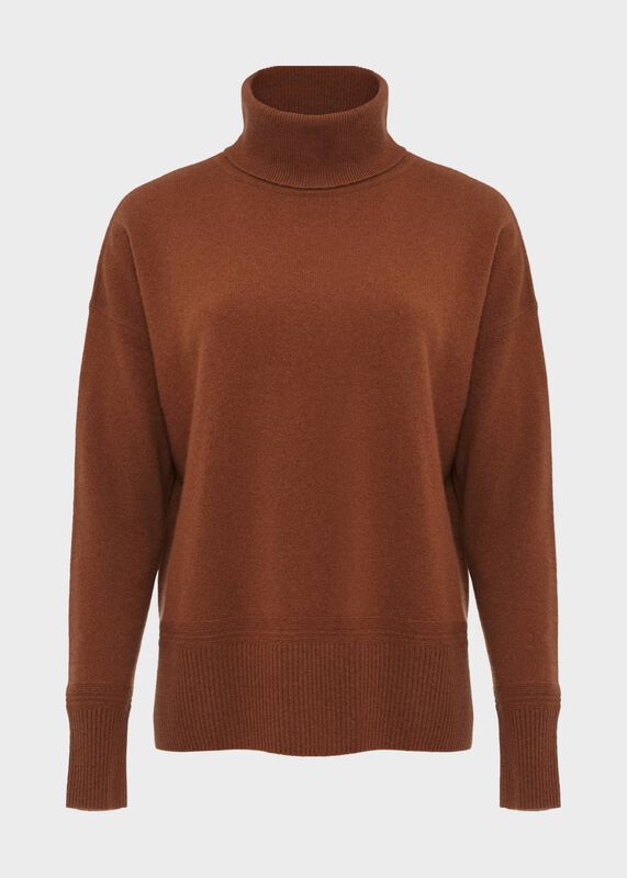 Delora Cashmere Roll Neck Jumper