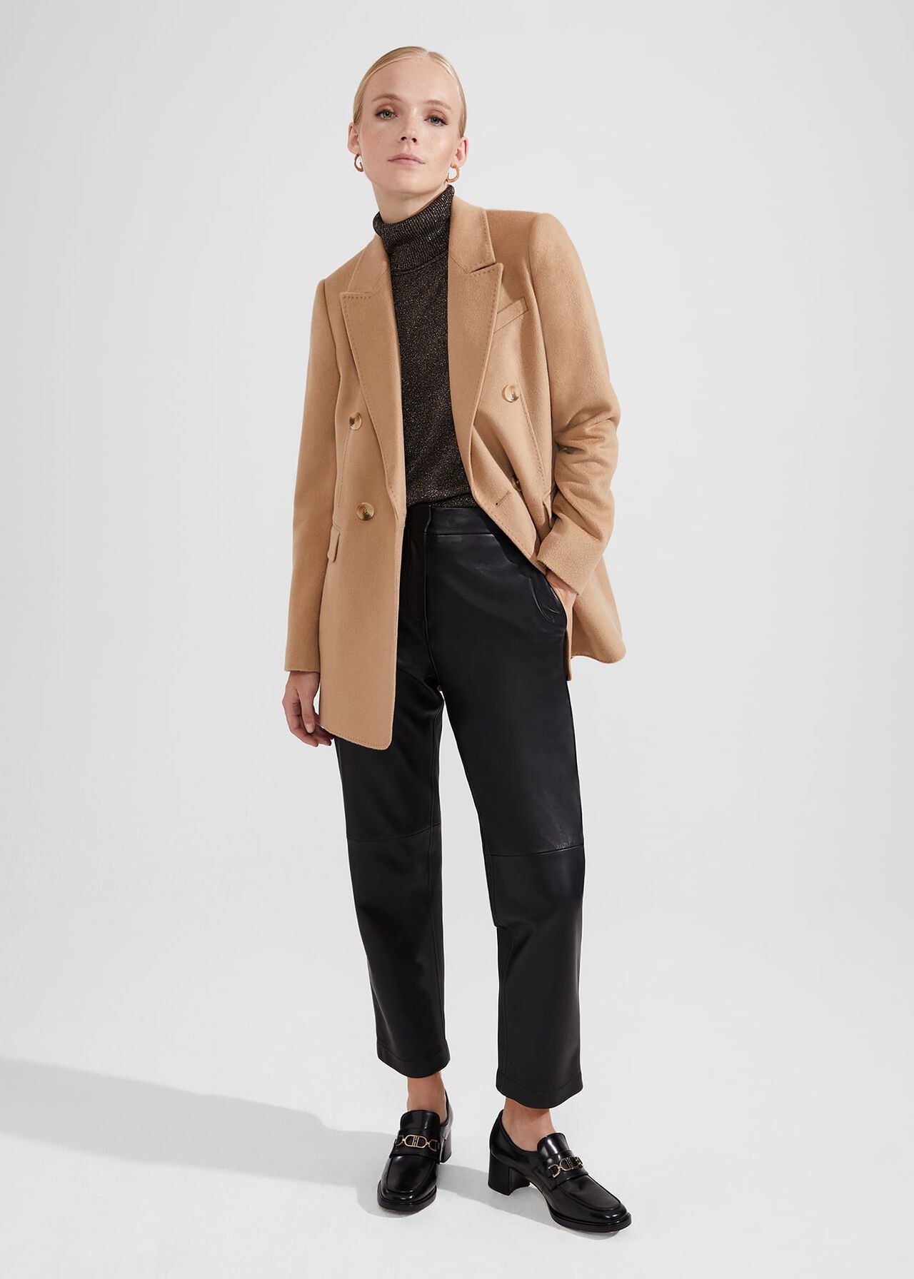 Clarence Wool Blazer, Camel, hi-res