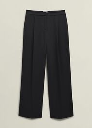 Howley Wide Trousers, Black, hi-res
