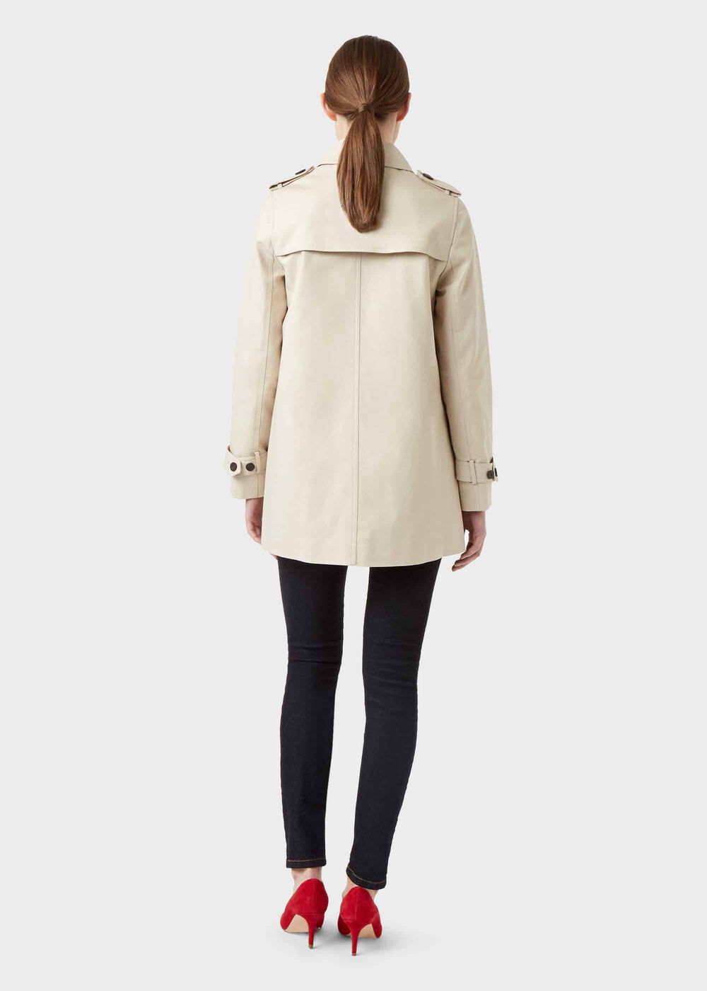 Short Chrissie Water Resistant Trench Coat, New Neutral, hi-res