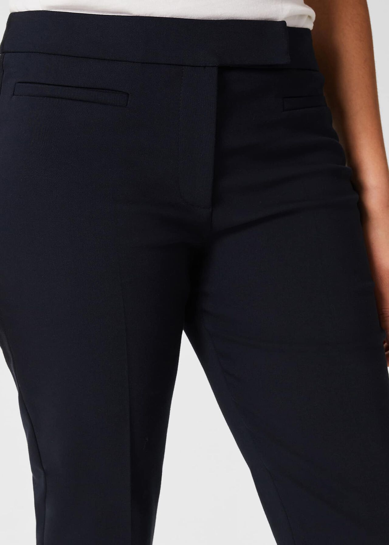 Annie Slim Trousers With Stretch, Navy, hi-res