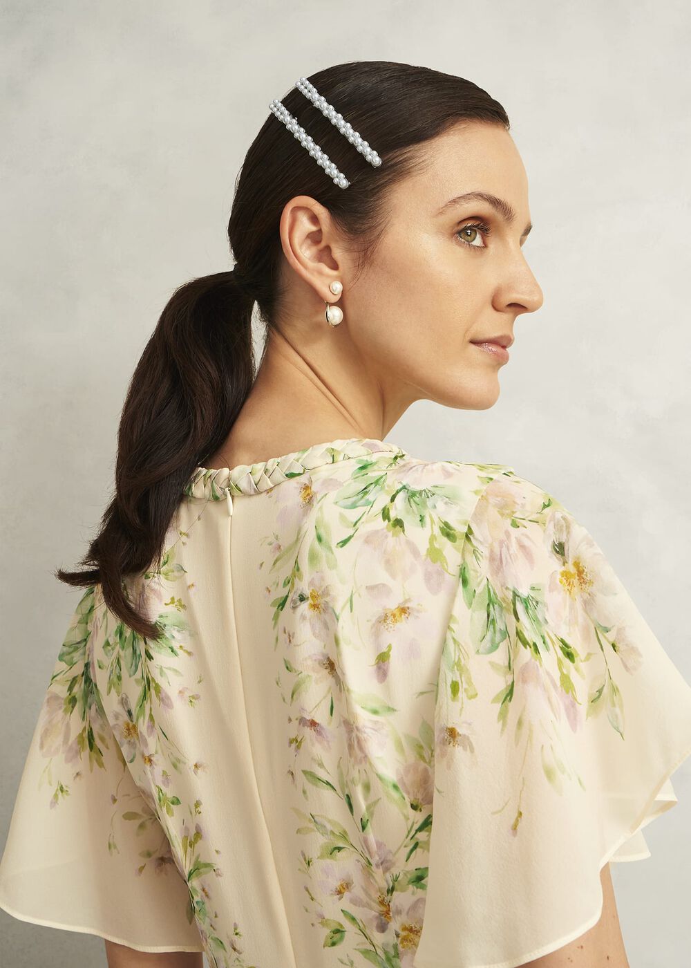 Andie Hair Clips, Ivory, hi-res