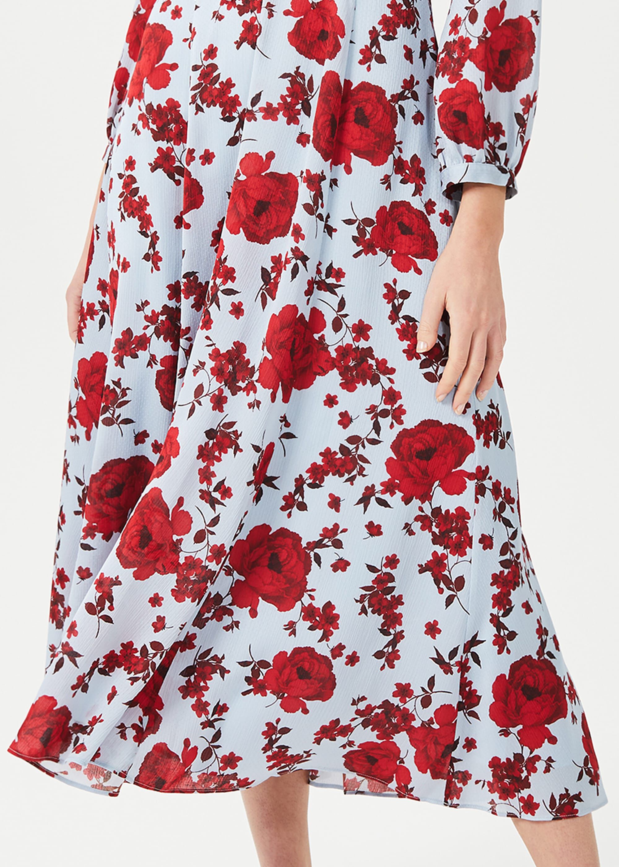 Polly Floral Midi Dress Hobbs ROW