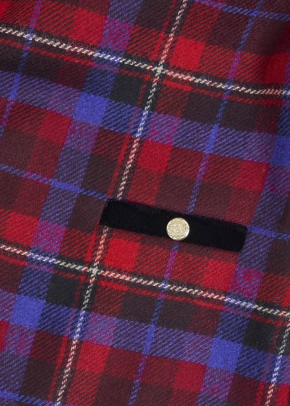 Ingrid Wool Dress, Red Multi, hi-res