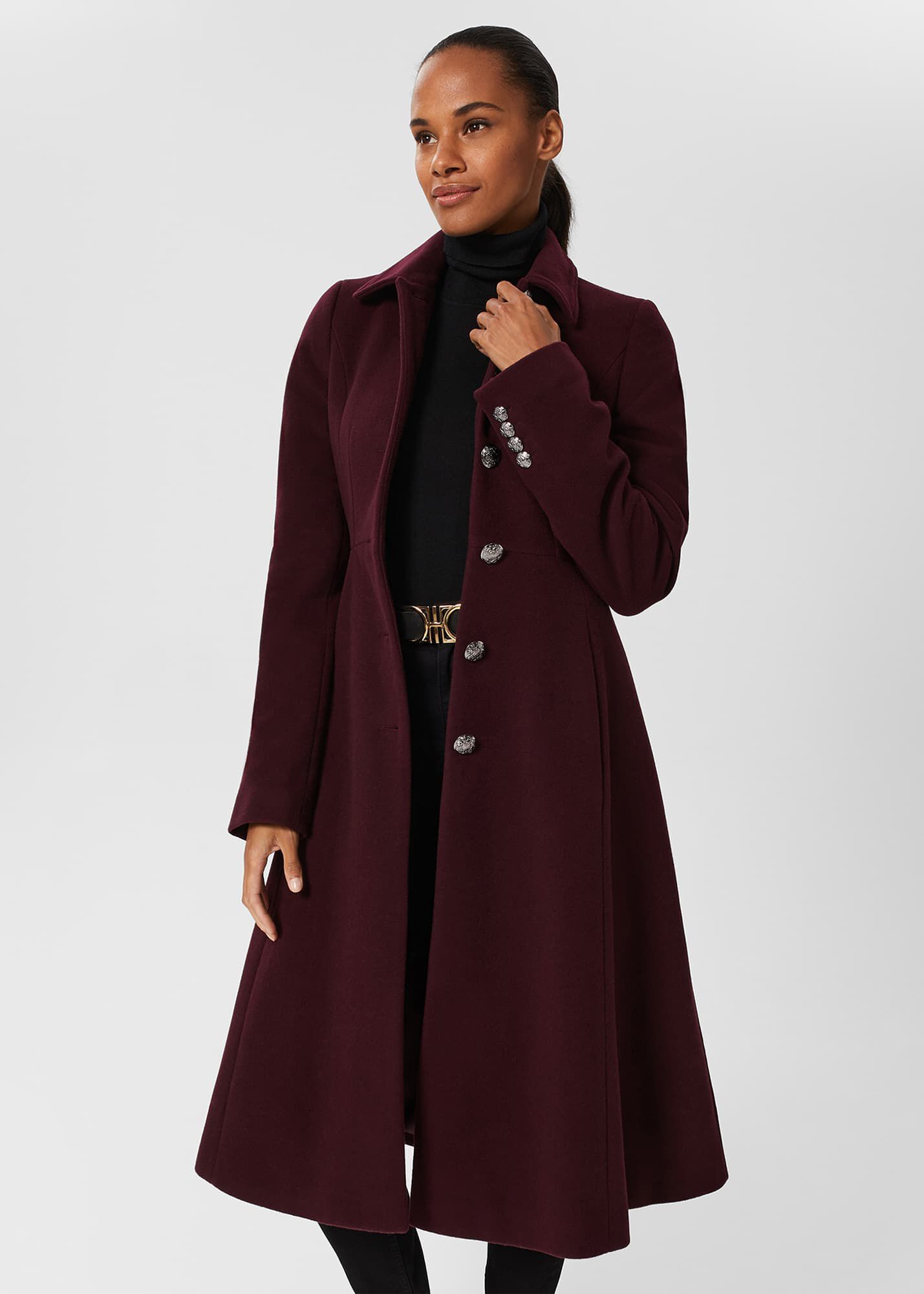Wine shop wool coat