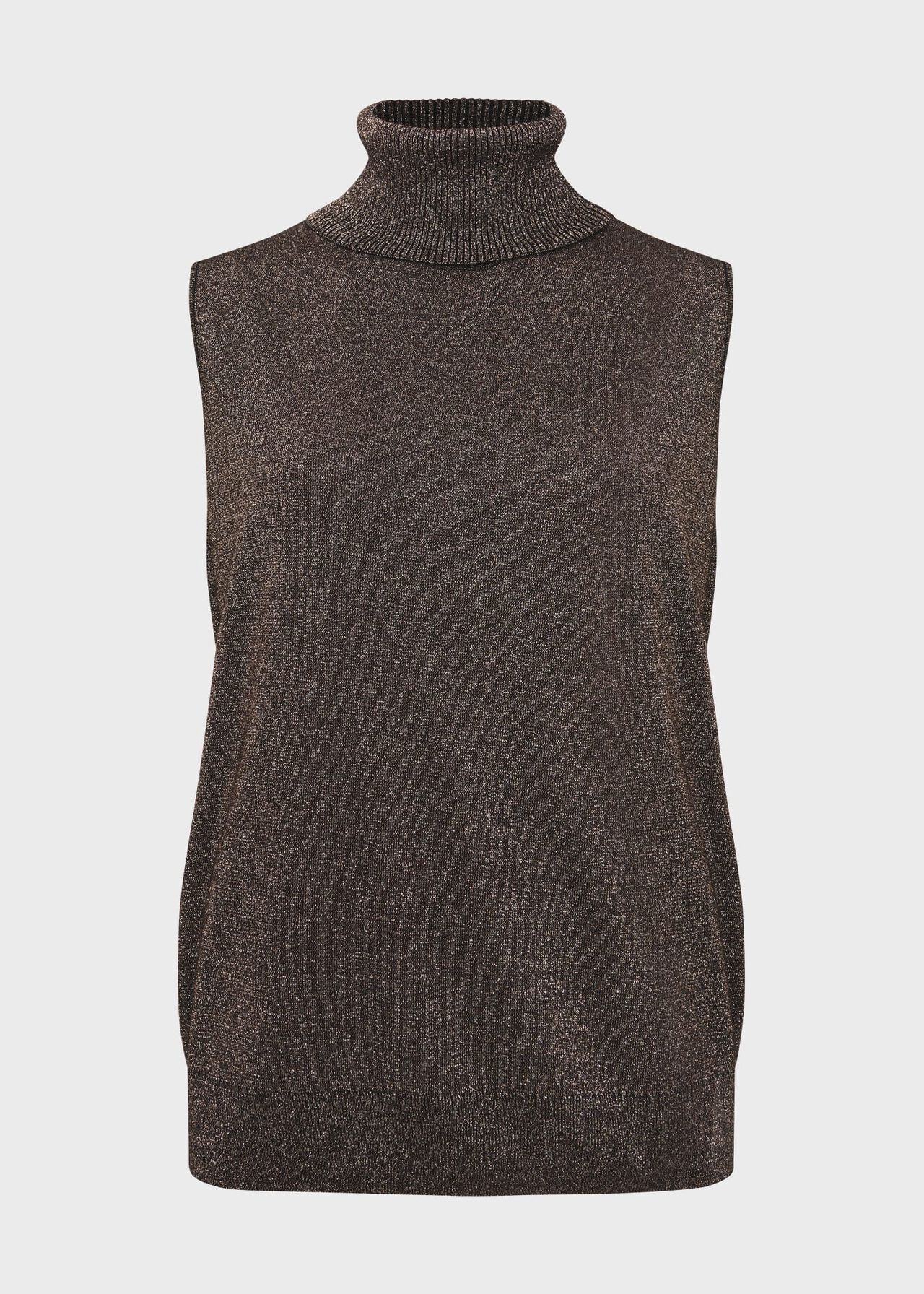 Sherann Sparkle Knitted Top, Black Gold, hi-res
